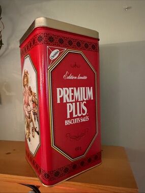 Premium Plus Red Biscuit Tin by